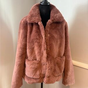 Women's Faux Fur Jacket in Pink